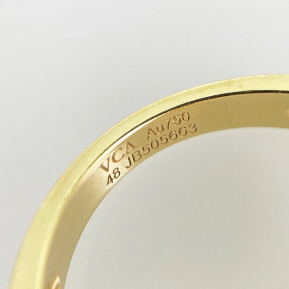 Van Cleef & Arpels Vintage Alhambra VCARA41148 Yellow gold Shell diamond Ring - Picture 9 of 14